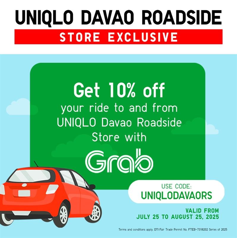 UNIQLO Davao Roadside Store Exclusive Grab Promotion