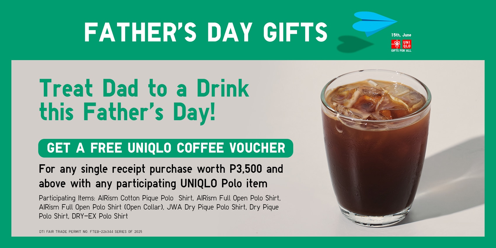 Father's Day Coffee Promotion