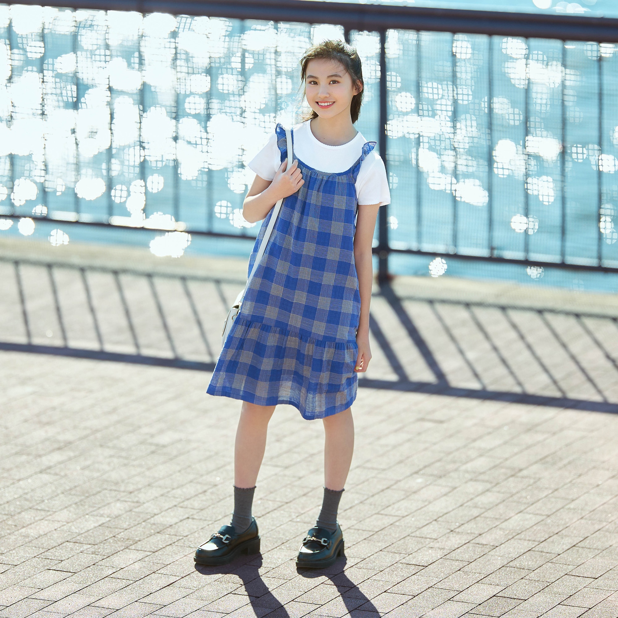 エアリズムコットンクロップドT×ショートパンツ_梶原叶渚