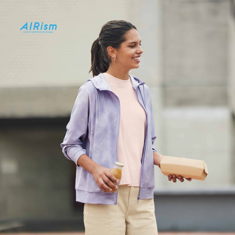 AIRISM MESH UV PROTECTION FULL-ZIP HOODIE