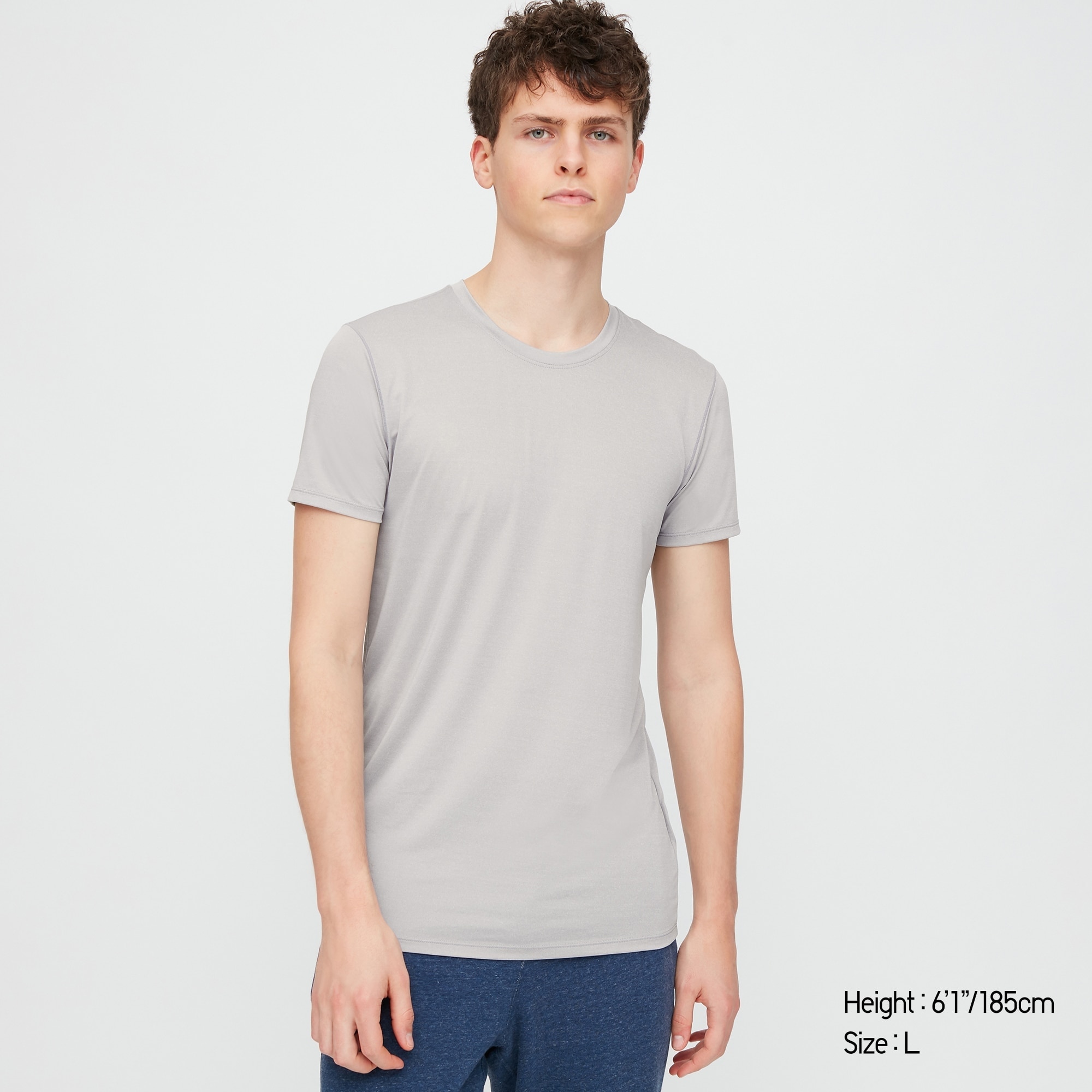 MEN'S AIRISM CREW NECK T-SHIRT (SHORT 