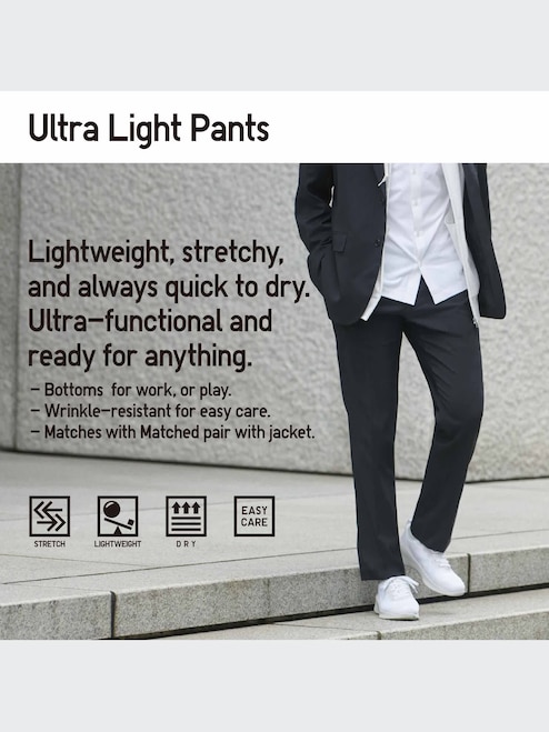 MEN'S AIRSENSE PANTS (ULTRA LIGHT PANTS) (GLEN CHECK) (76CM LENGTH