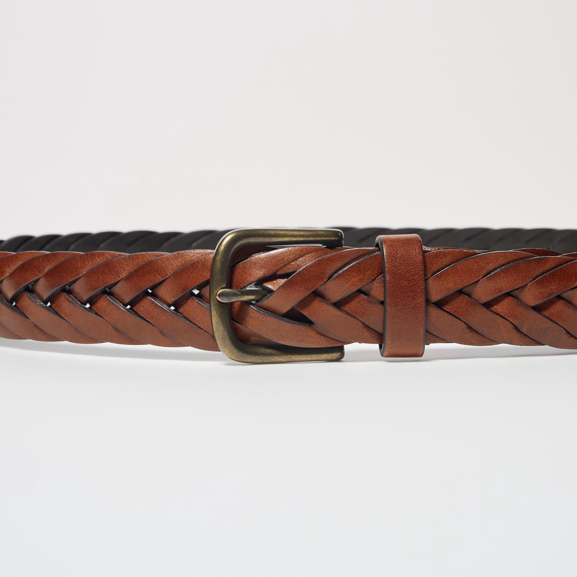 mens braided belt