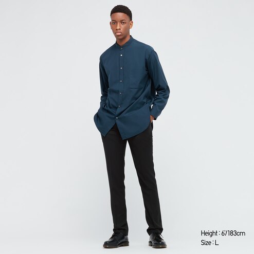 uniqlo mandarin collar shirt