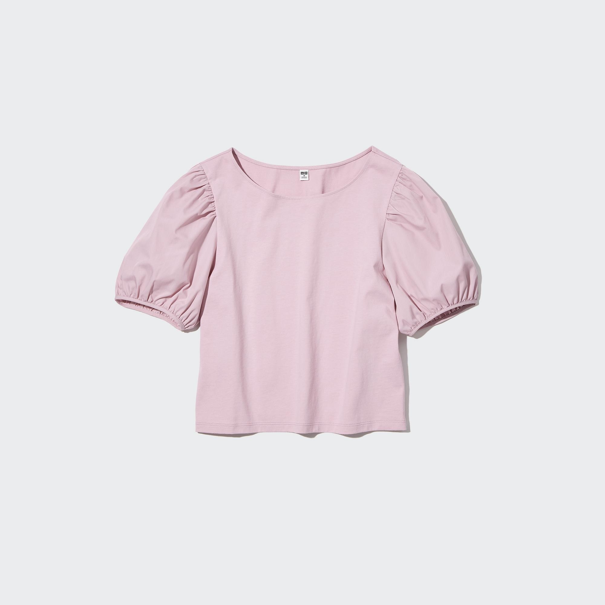 WOVEN COMBINATION PUFF SHORT SLEEVE 