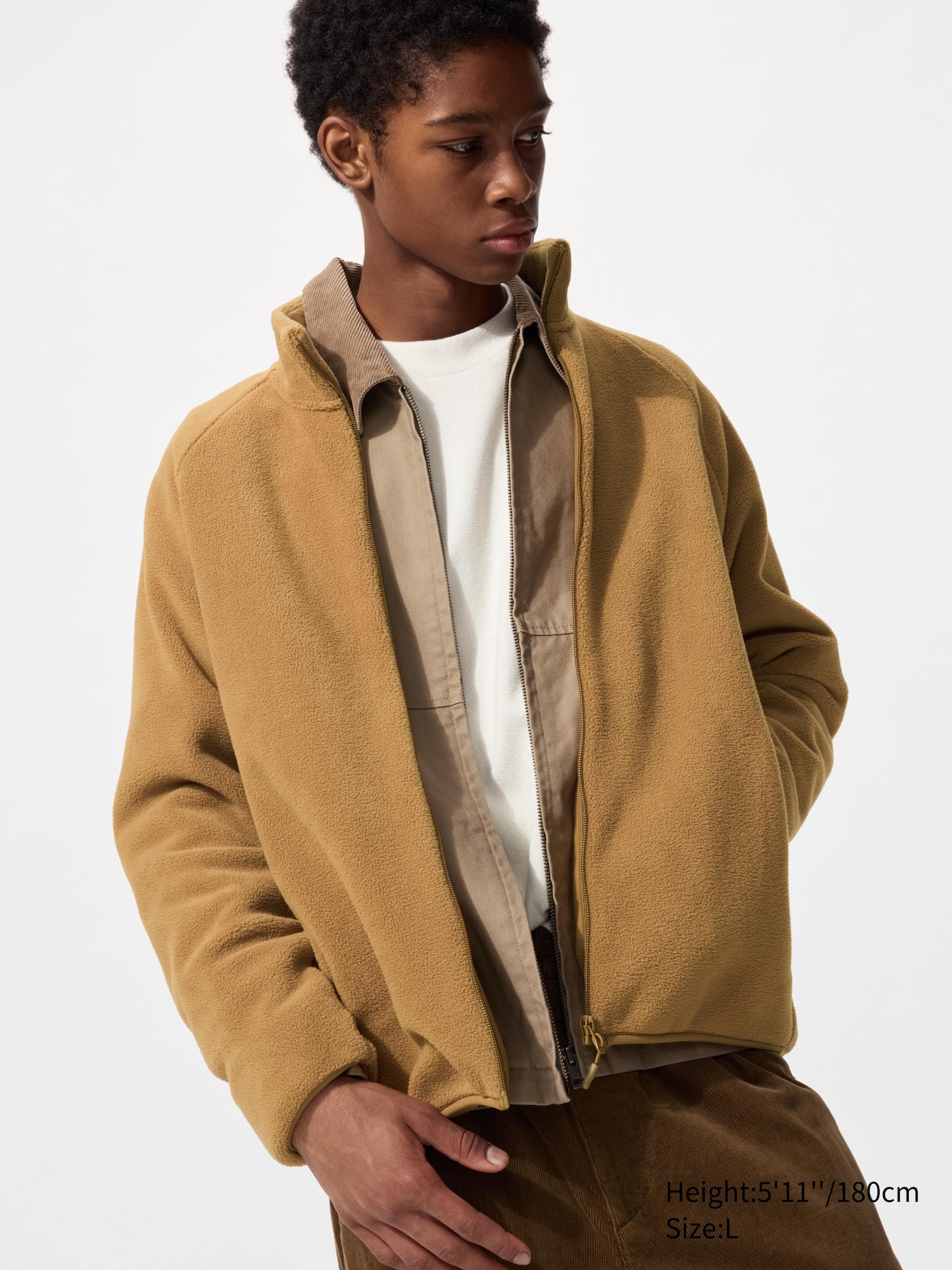 FLEECE REGULAR FIT FULL-ZIP JACKET | UNIQLO SG