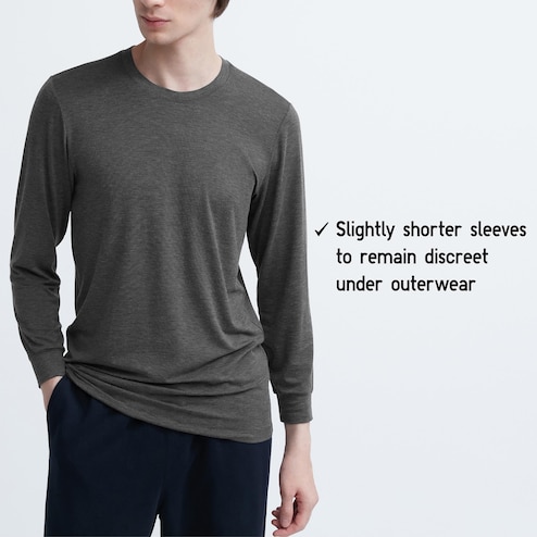 Uniqlo Singapore - MEN HEATTECH Extra Warm Crew Neck Long Sleeve T-Shirt  $19.90 (U.P. $24.90) Shop now