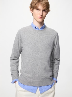 Cashmere Crew Neck Long Sleeve Sweater