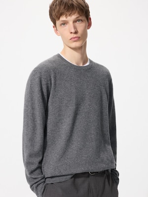 Cashmere Crew Neck Long Sleeve Sweater
