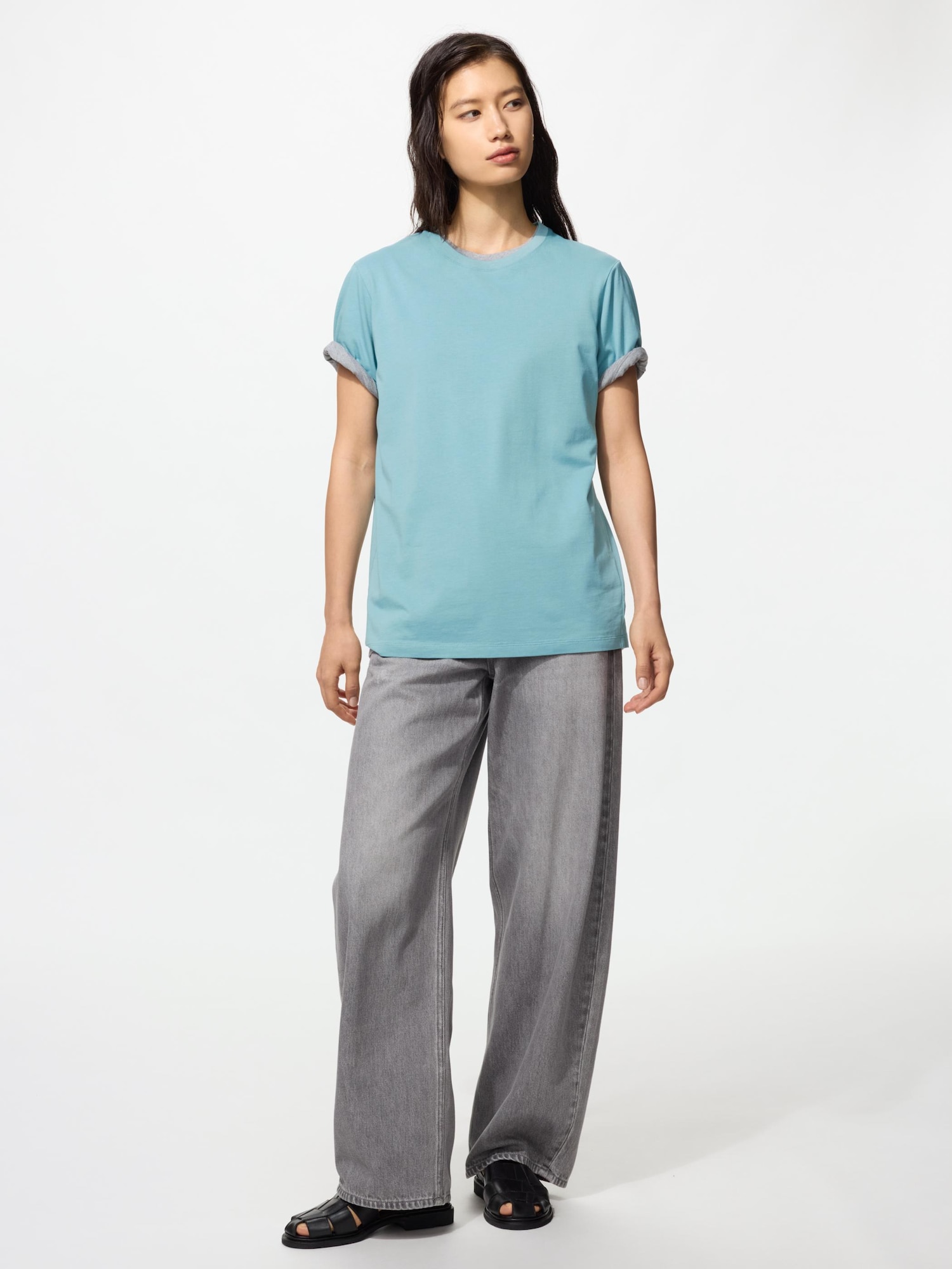 Unisex Supima Cotton Crew Neck T-Shirt | UNIQLO SG