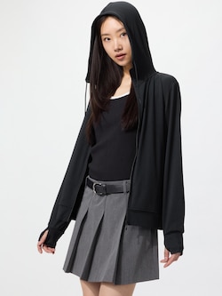 AIRism Mesh UV Protection Full-Zip Long Sleeve Hoodie
