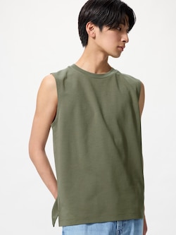 AIRism Cotton Sleeveless T-Shirt