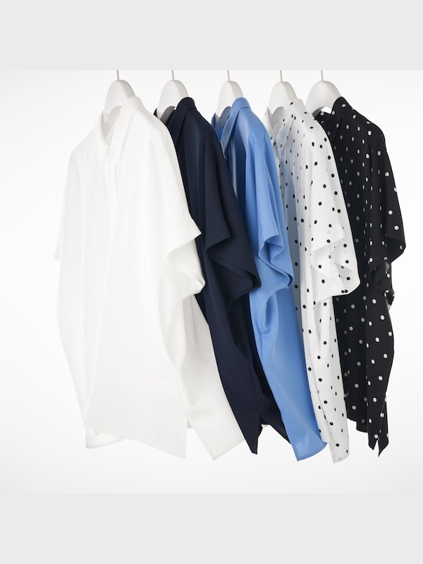 Rayon Printed Short Sleeve Blouse