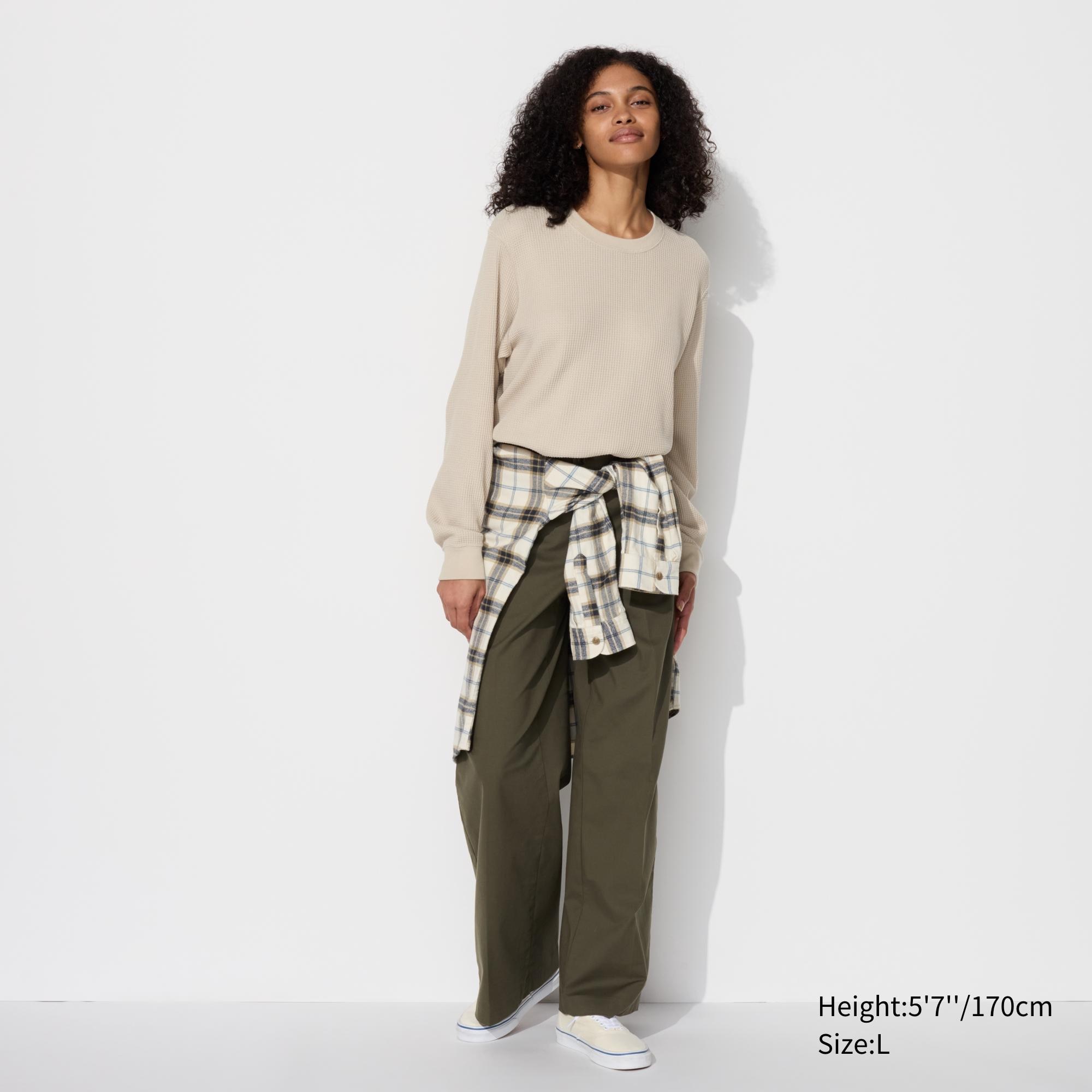 Uniqlo waffle hotsell crew neck sweater