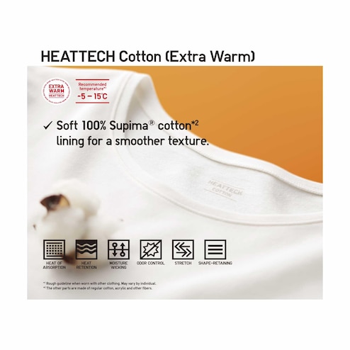 UNIQLO HEATTECH Extra Warm Cotton Leggings S-3XL Black/Dark Gra Women  460445 NWT