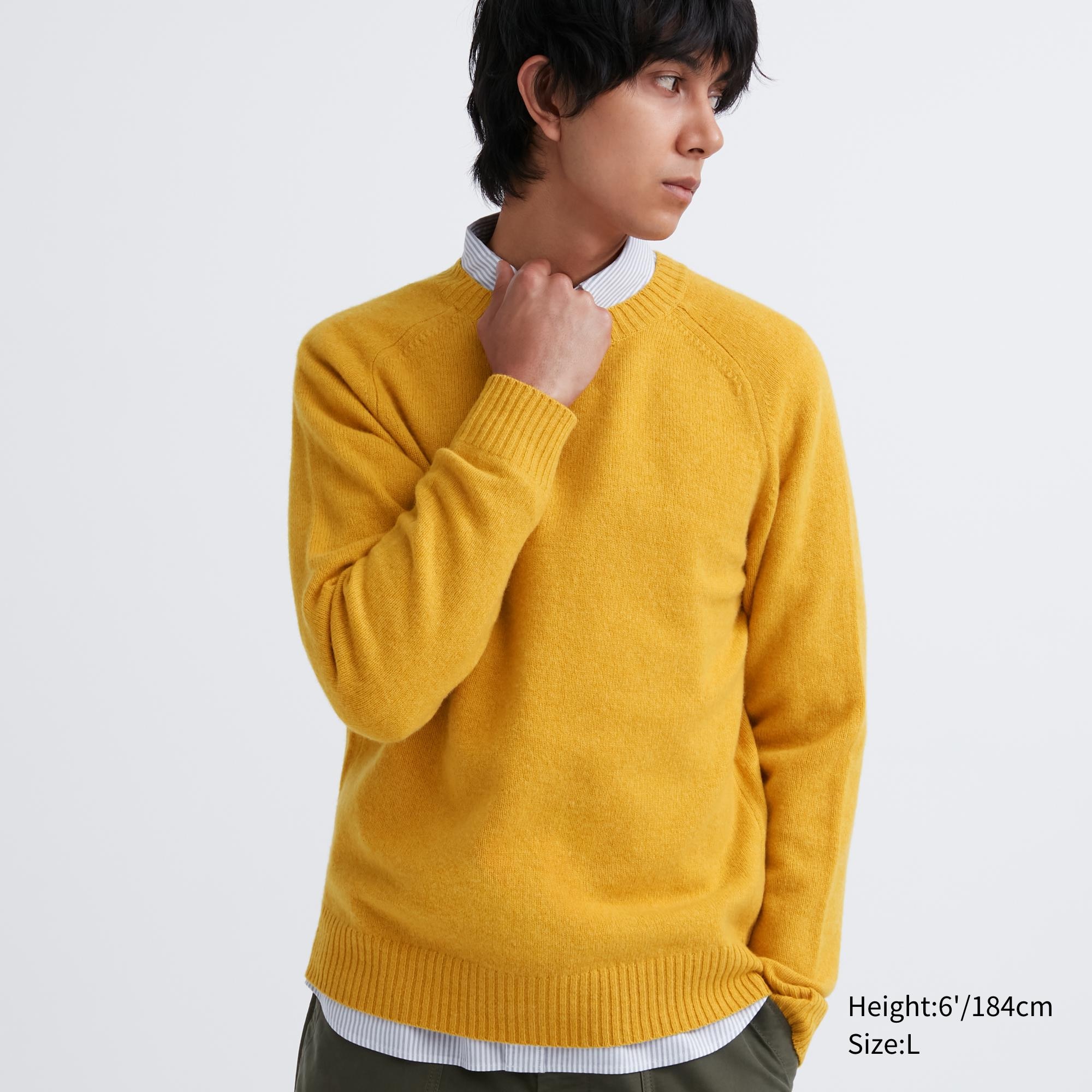 Premium Lambswool Long-Sleeve Polo Sweater