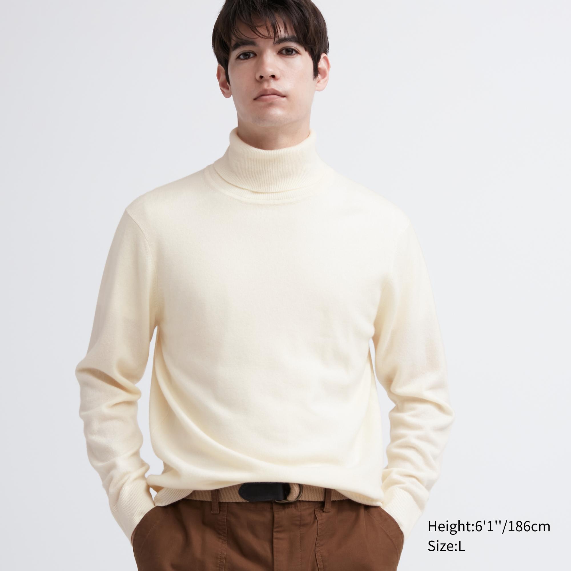 MEN S CASHMERE LONG SLEEVE TURTLENECK SWEATER UNIQLO SG