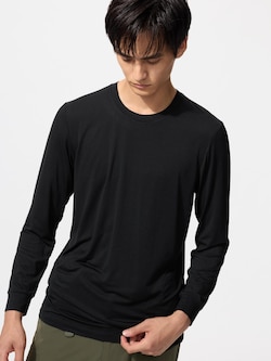 HEATTECH Crew Neck Long Sleeve T-Shirt