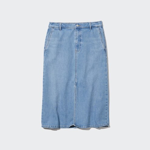 WOMEN'S DENIM SLIT SKIRT | UNIQLO SG