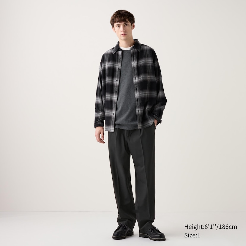 2023 Fall/Winter ] WOMEN/MEN'S PLEATED WIDE PANTS