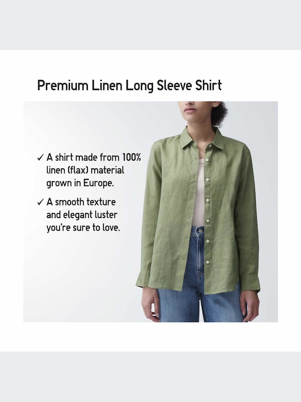Premium Linen Striped Long Sleeve Shirt