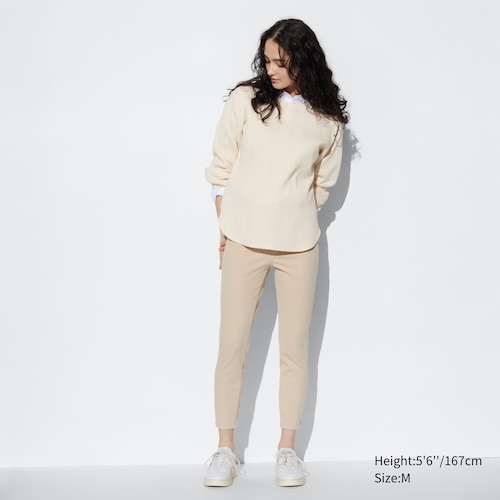 Uniqlo Singapore - Women's Warm Lined Track Pants Stay comfortable and cosy  with UNIQLO's range of casual Warm Easy Bottoms that can be worn both  indoors and outdoors. Created based on innovations