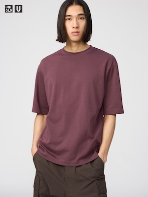AIRism Cotton Crew Neck Oversized T-Shirt