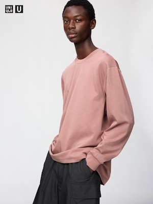 AIRism Cotton Crew Neck Long Sleeve T-Shirt