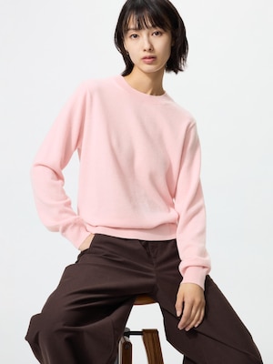 Cashmere Long Sleeve Crew Neck Sweater