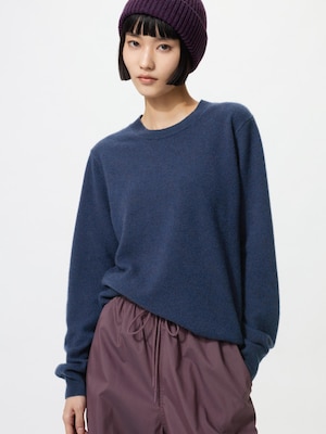 Cashmere Long Sleeve Crew Neck Sweater