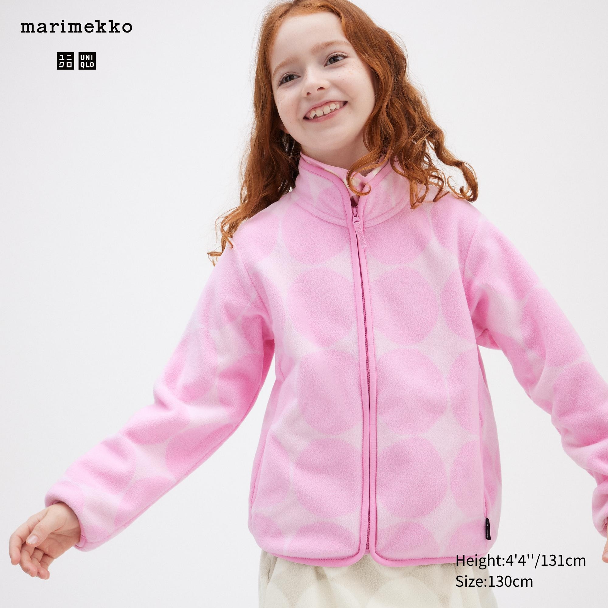 GIRLS FLEECE FULL ZIP LONG SLEEVE JACKET UNIQLO SG