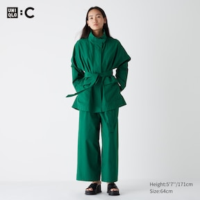 WTB Uniqlo Pleated Wide Pants Olive Green L, Women's Fashion, Bottoms,  Other Bottoms on Carousell