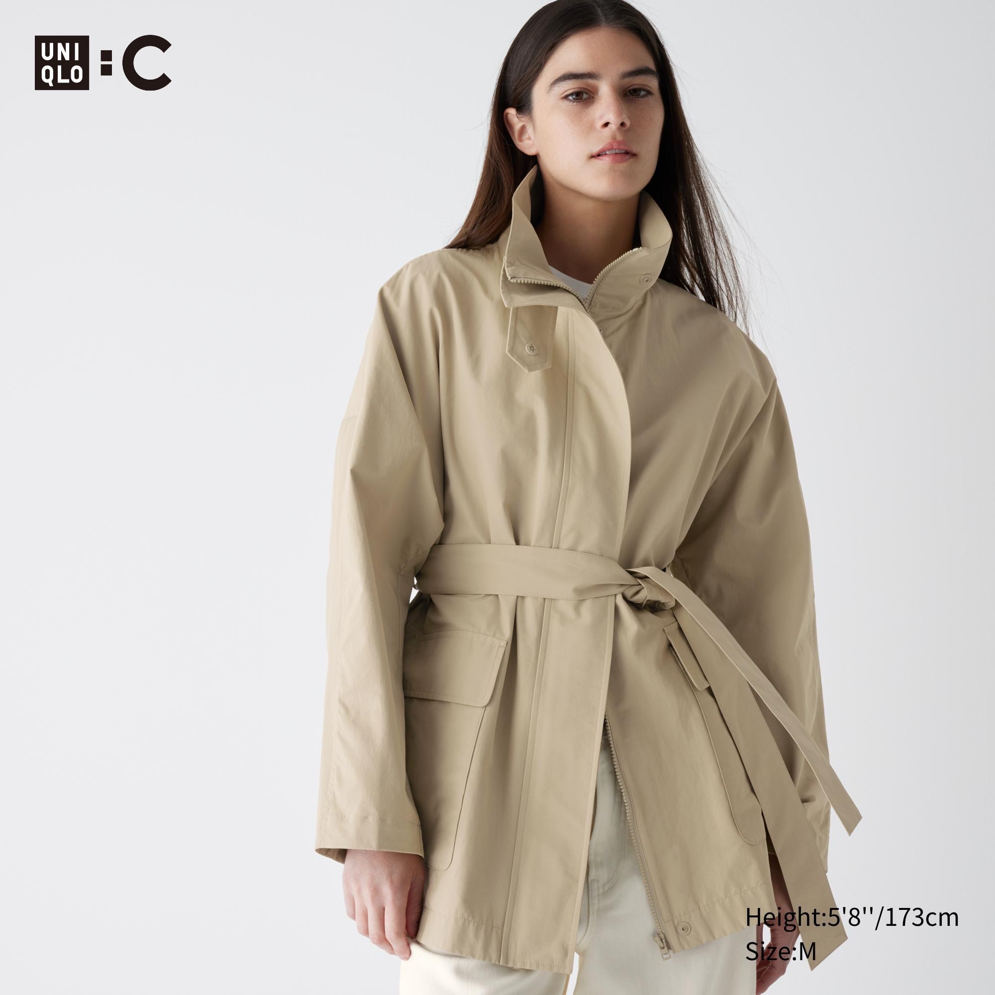 WOMEN'S STAND COLLAR OVERSIZED COAT | UNIQLO SG