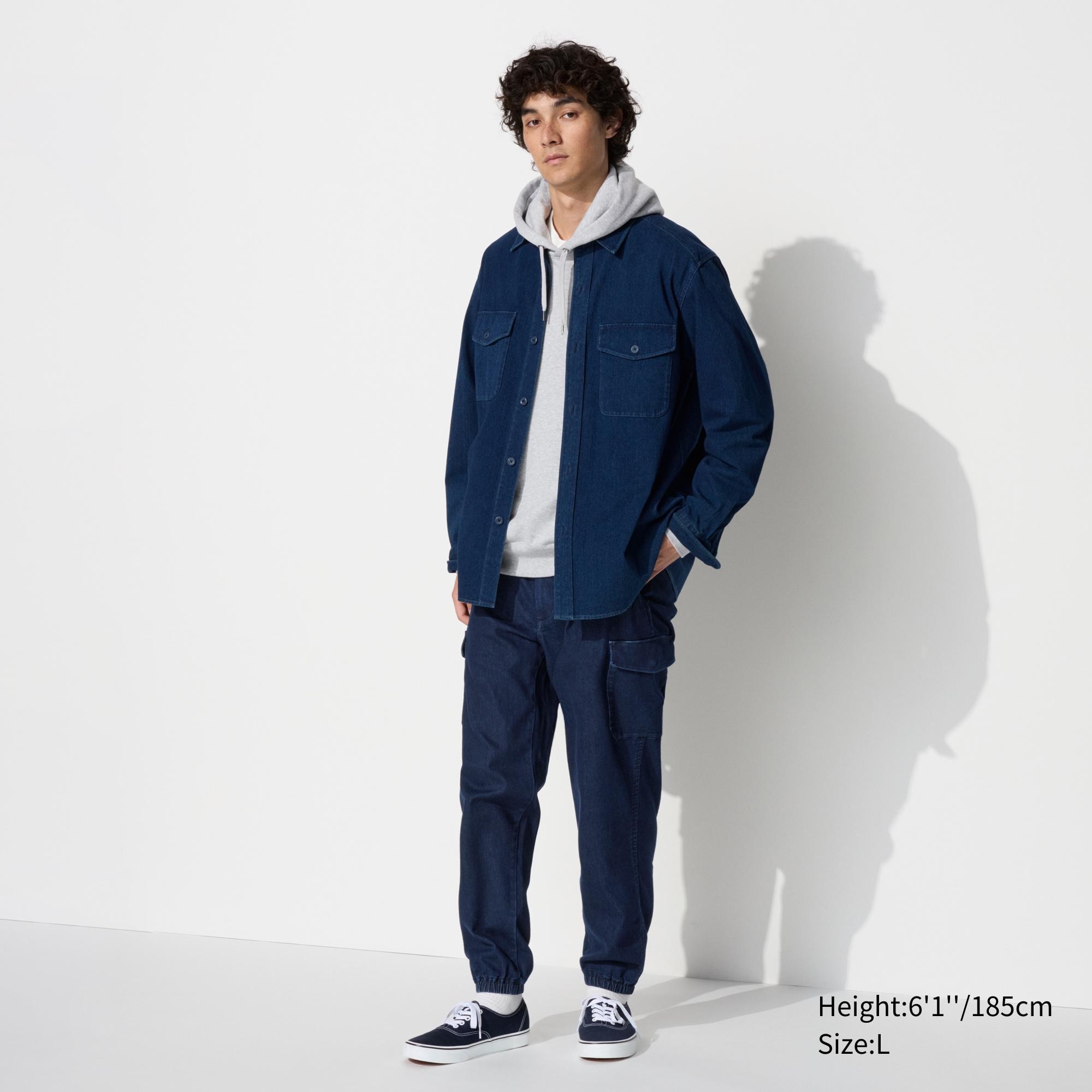 Uniqlo denim hot sale jogger pants