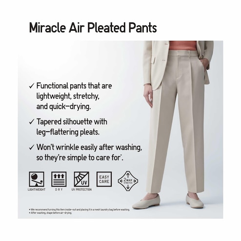 Miracle Air Pleated Pants