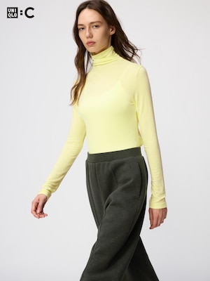 HEATTECH Extra Warm Cashmere Blend Turtleneck T-Shirt (Long Sleeve)