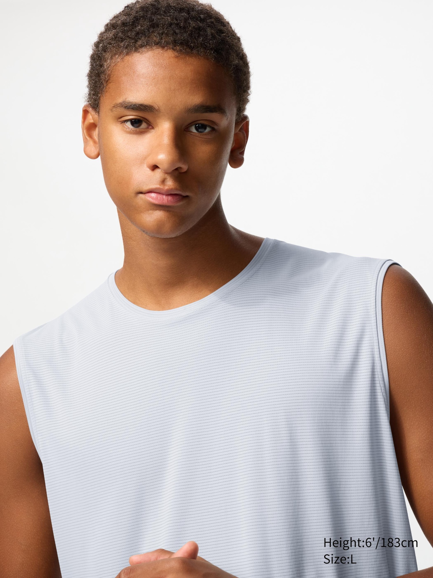 MEN'S DRY-EX SLEEVELESS T-SHIRT | UNIQLO SG