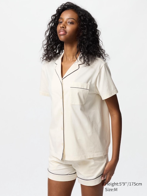 short sleeve pajamas airism pajamas