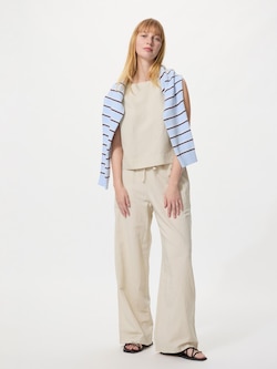 Linen Blend Easy Pants (Longer Length)