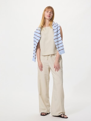 Linen Blend Easy Pants (Longer Length)