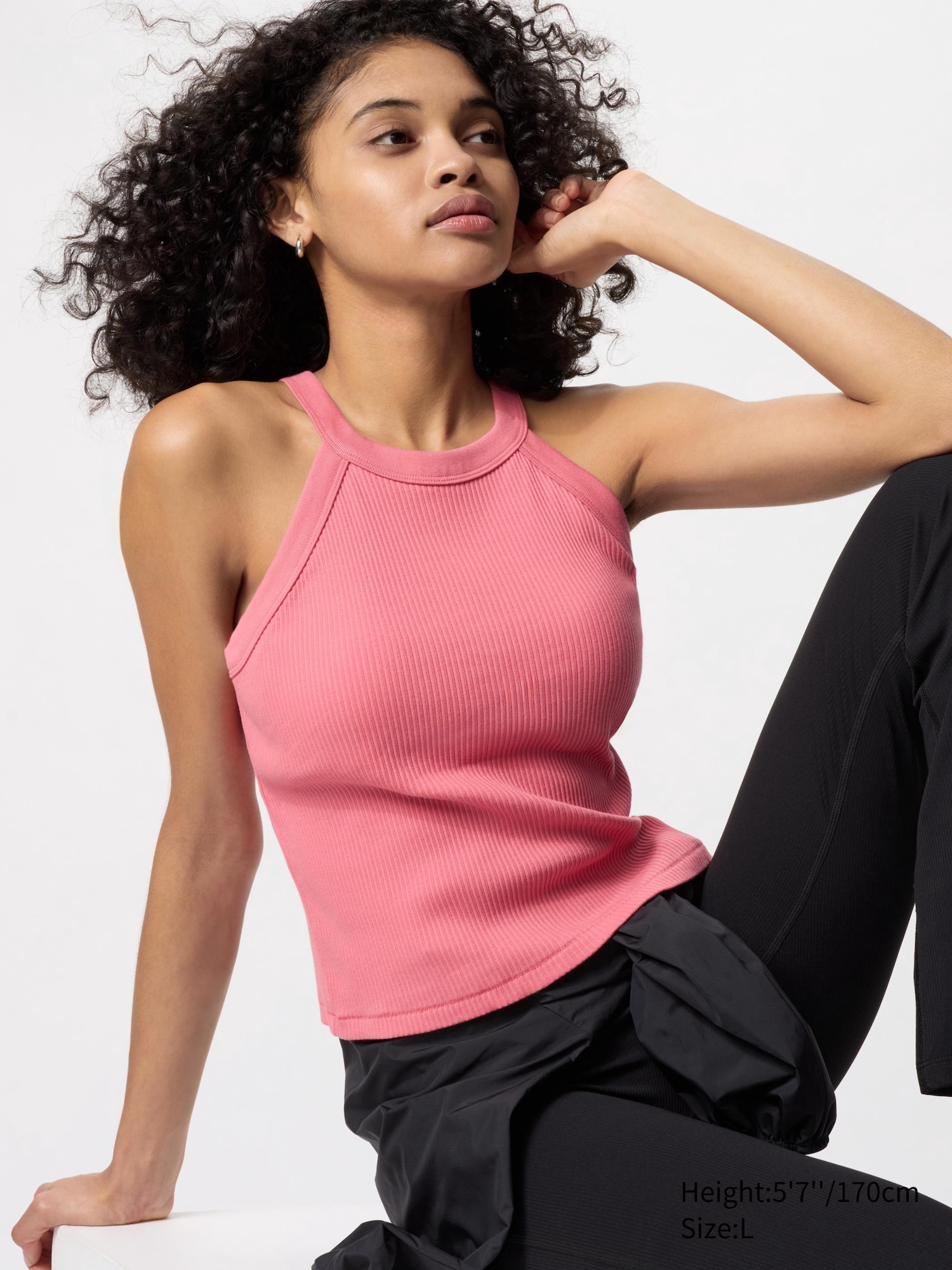 pink halter neck bralette