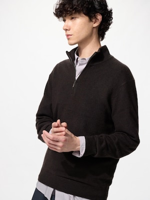 Cashmere Half-Zip Sweater
