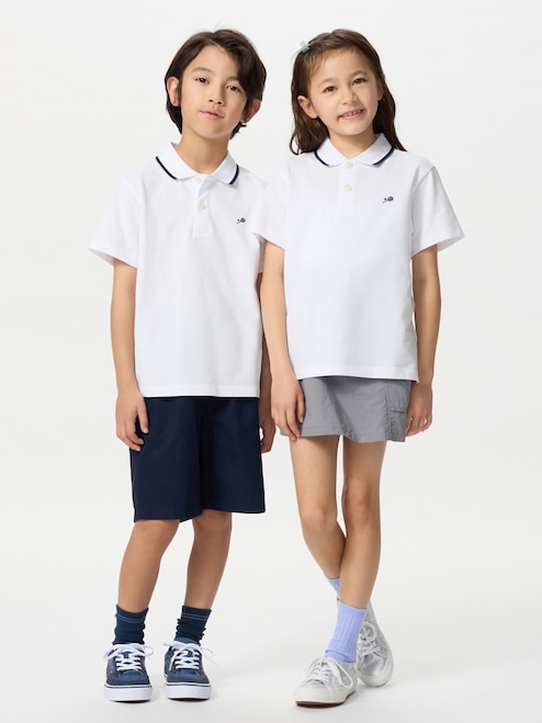 KIDS DRY PIQUE POLO SHIRT SHORT SLEEVE UNIQLO SG