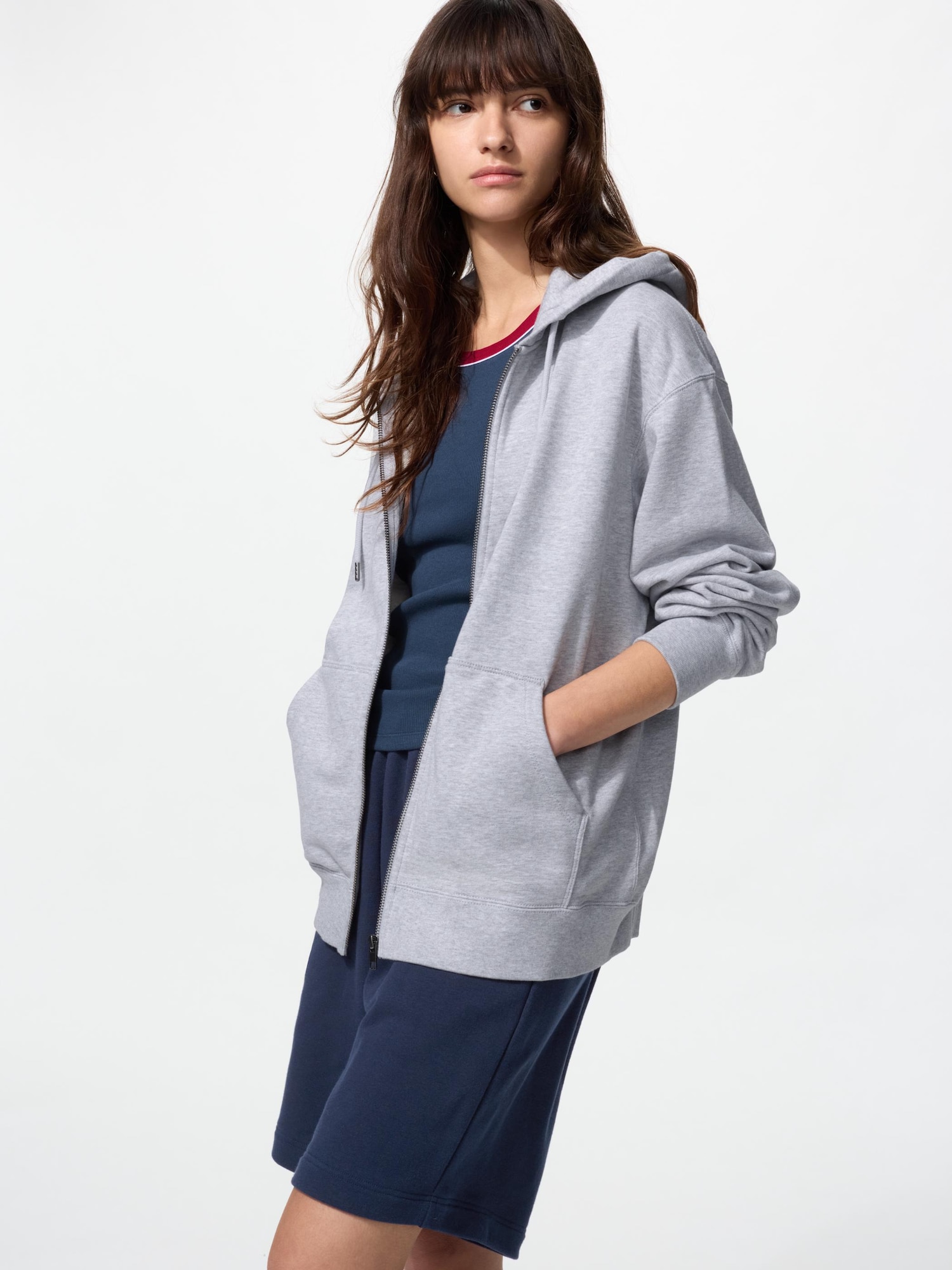 SWEAT FULL-ZIP HOODIE | UNIQLO SG
