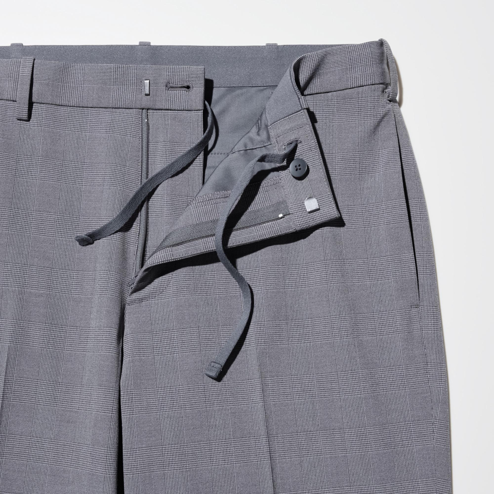 MEN'S SMART ANKLE PANTS GLEN CHECK | UNIQLO SG