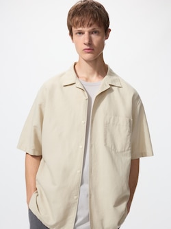 Cotton Linen Shirt Short Sleeve