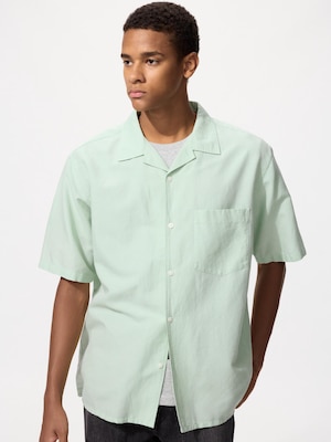 Cotton Linen Shirt Short Sleeve