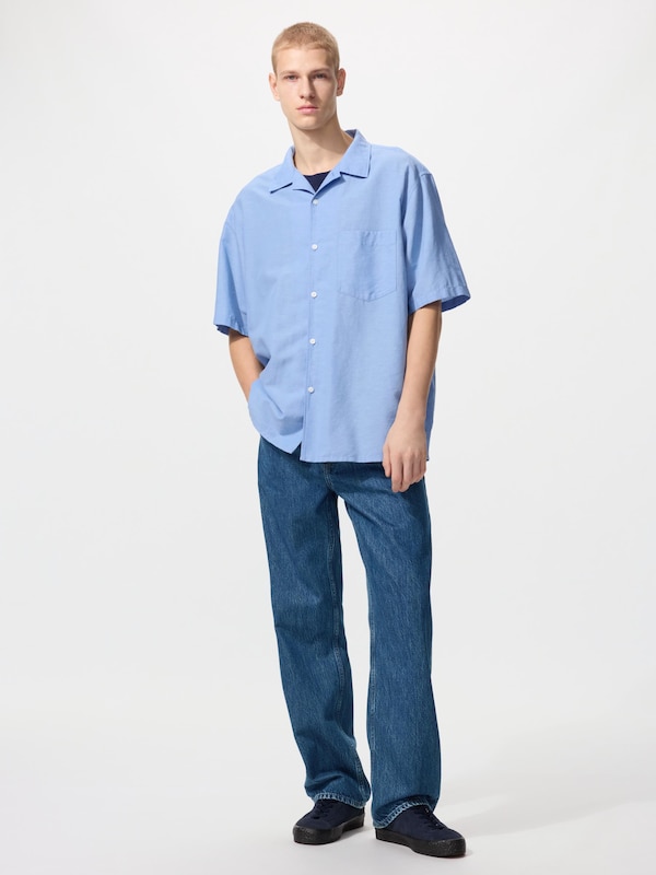 Cotton Linen Shirt (Short Sleeve)