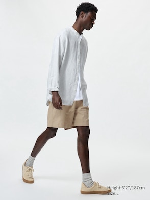 Linen Blend Easy Shorts
