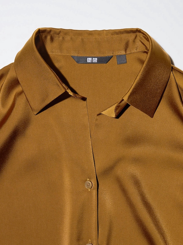 Satin Long Sleeve Blouse